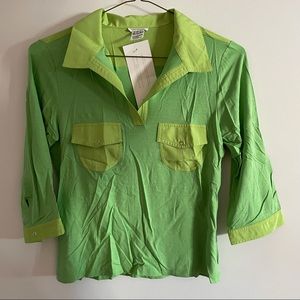 Maracuja 3/4 sleeved collared shirt